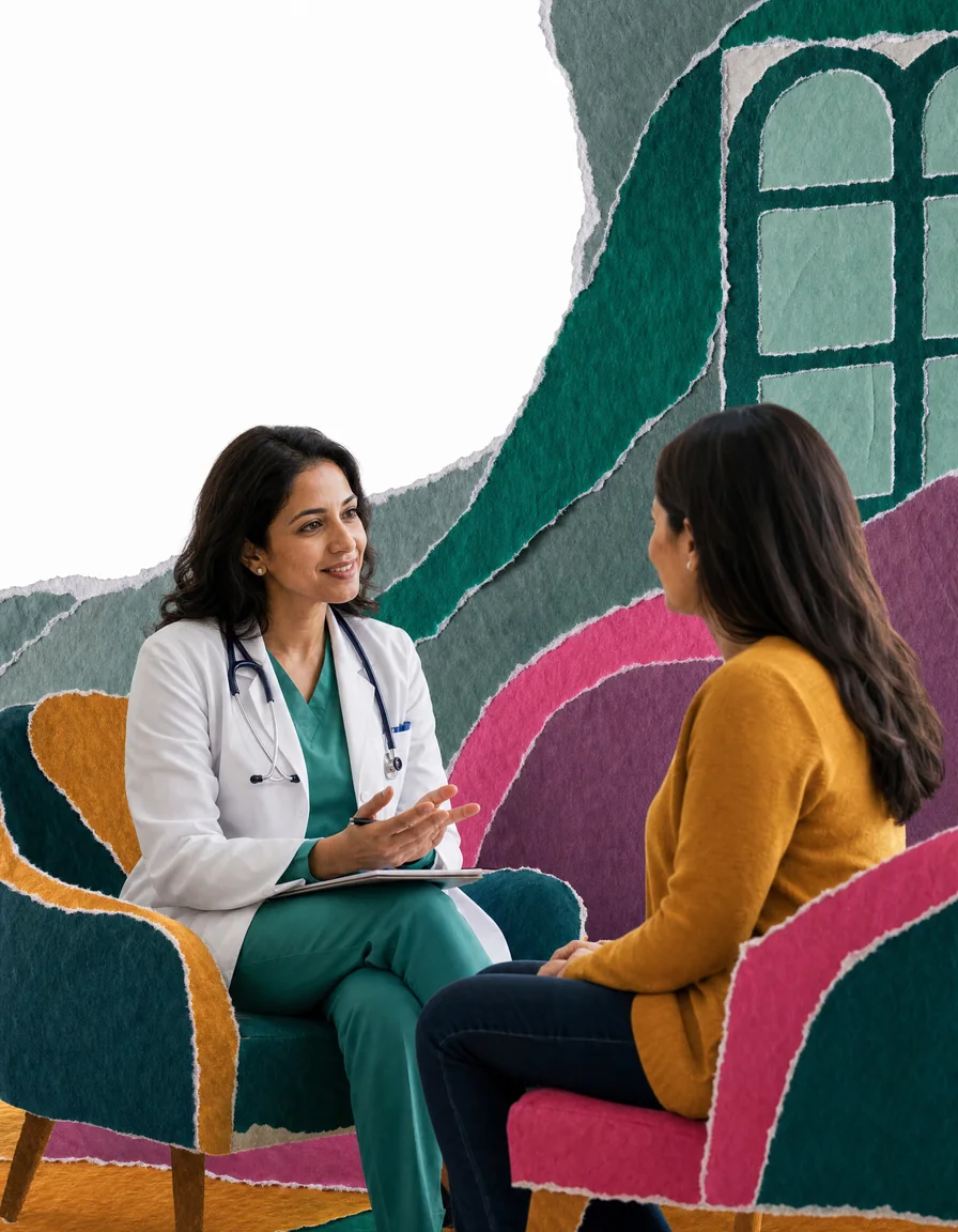 Illustrated portrait of Dr. Arjun Patel